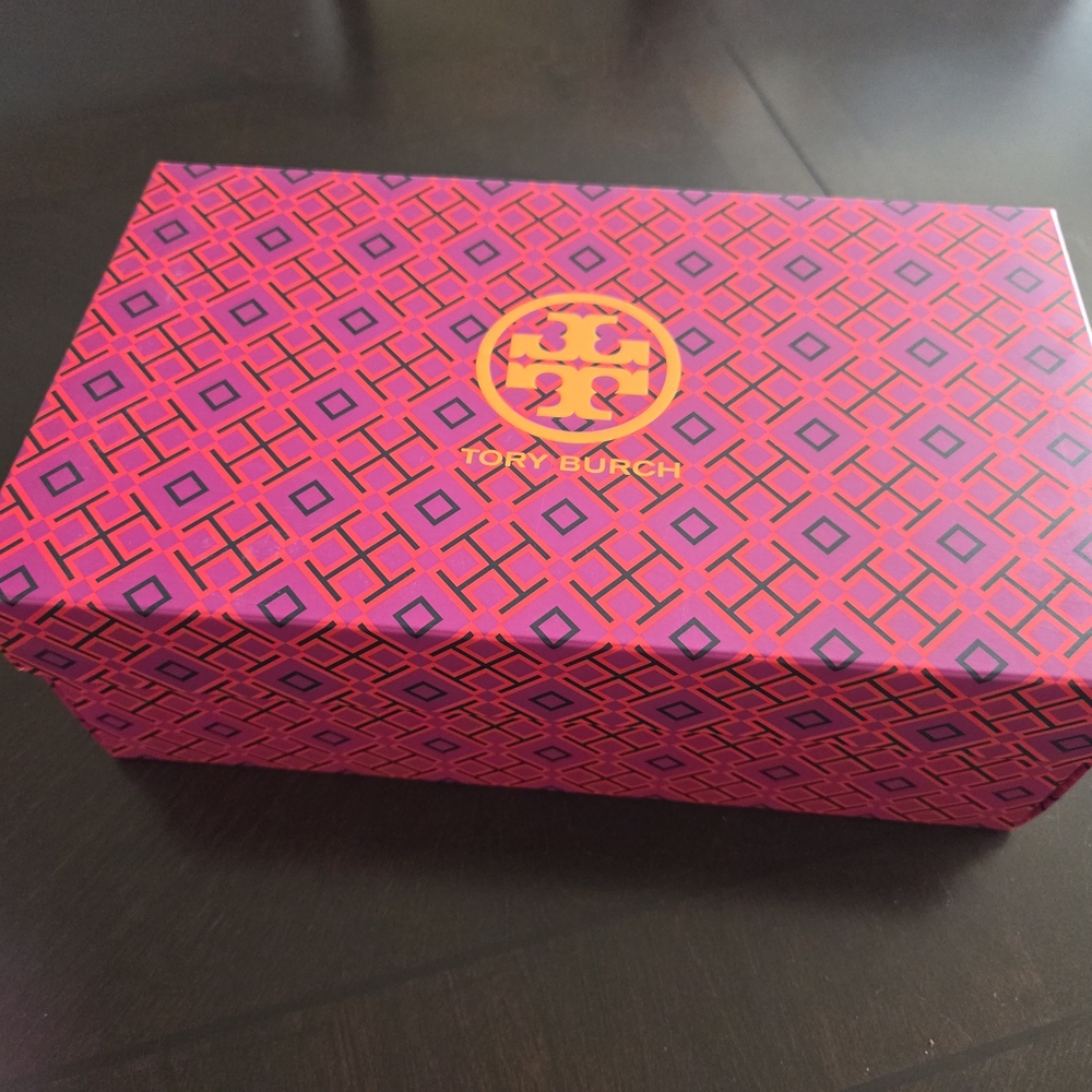 Tory Burch Pink and Red Geometric Box